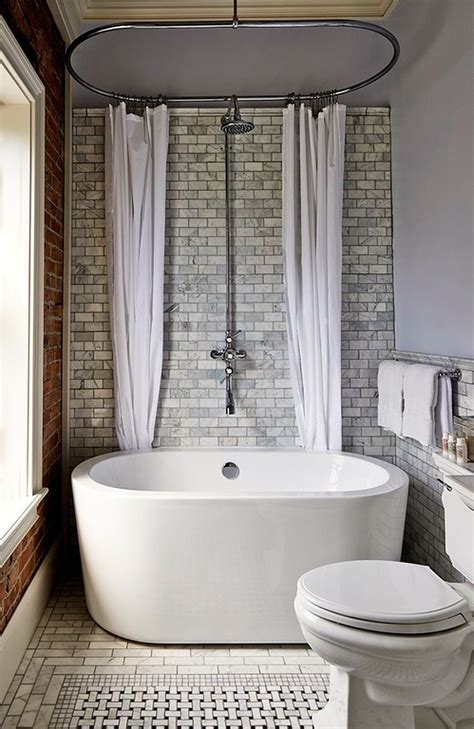 The soaking tub shower combo allows for better use of space in a smaller bathroom, and of course provides the easy option of choosing a bath or a shower. . Soaking tub shower combo for small bathroom